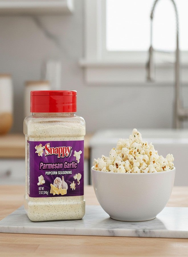 Snappy Parmesan Garlic Popcorn Seasoning, 12 oz, Bold Cheesy and Savory Italian Flavor Shaker, No MSG - Image 2