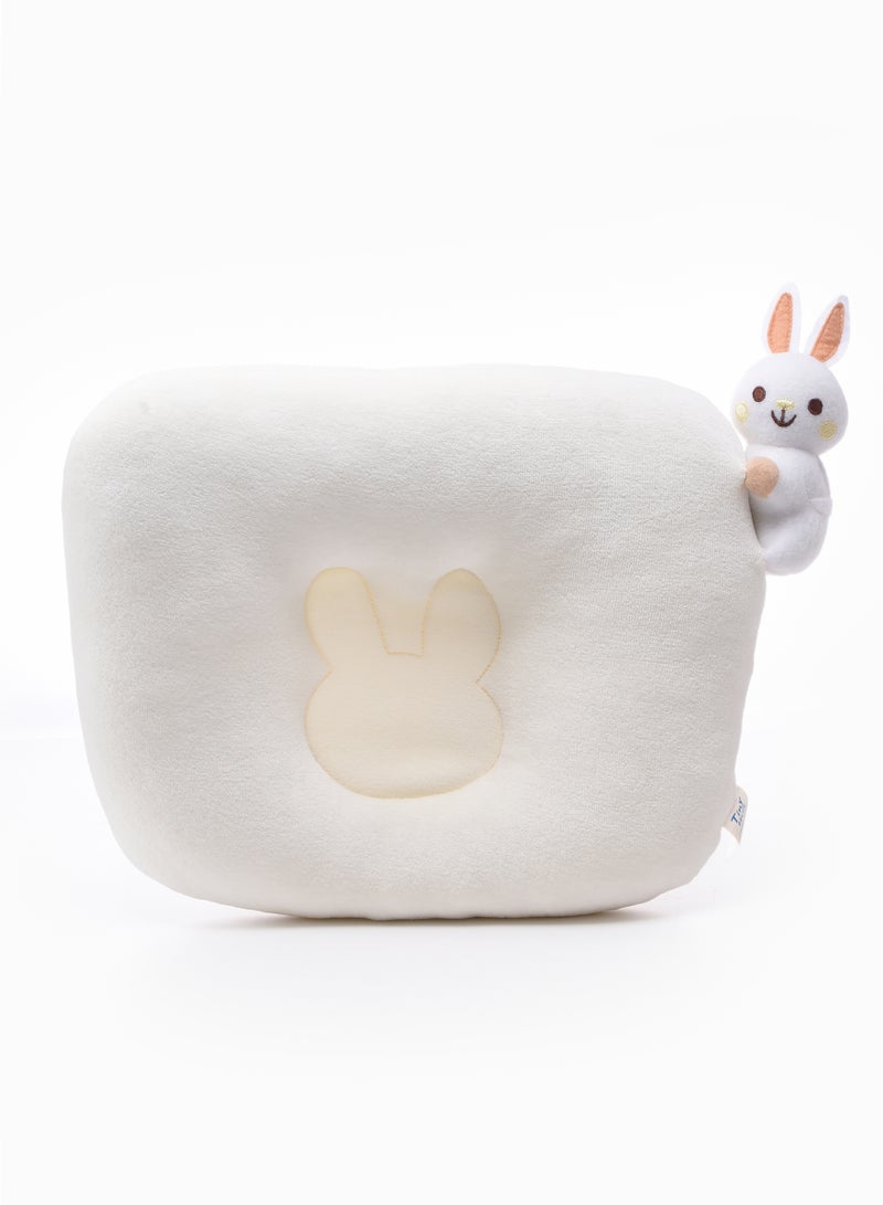 Tiny Hug Newborn Baby Pillow, Soft and Breathable Flat Pillow for Newborns, - Image 1