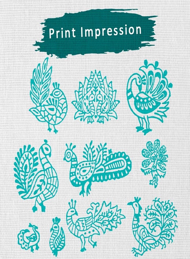 TwoGrams Wooden Indian Traditional Design Printing Stamps/Blocks for Printing Saree Border/Dresses/Craft Card Making/Scrapbook/Clay Pottery (Set of 10) - Image 3