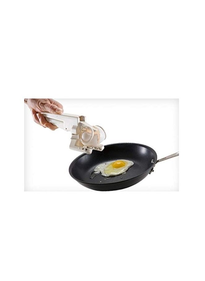 Generic Egg Cracker - Egg Separator Egg Cutter Automatic Egg Cracking Tool White  - Image 3