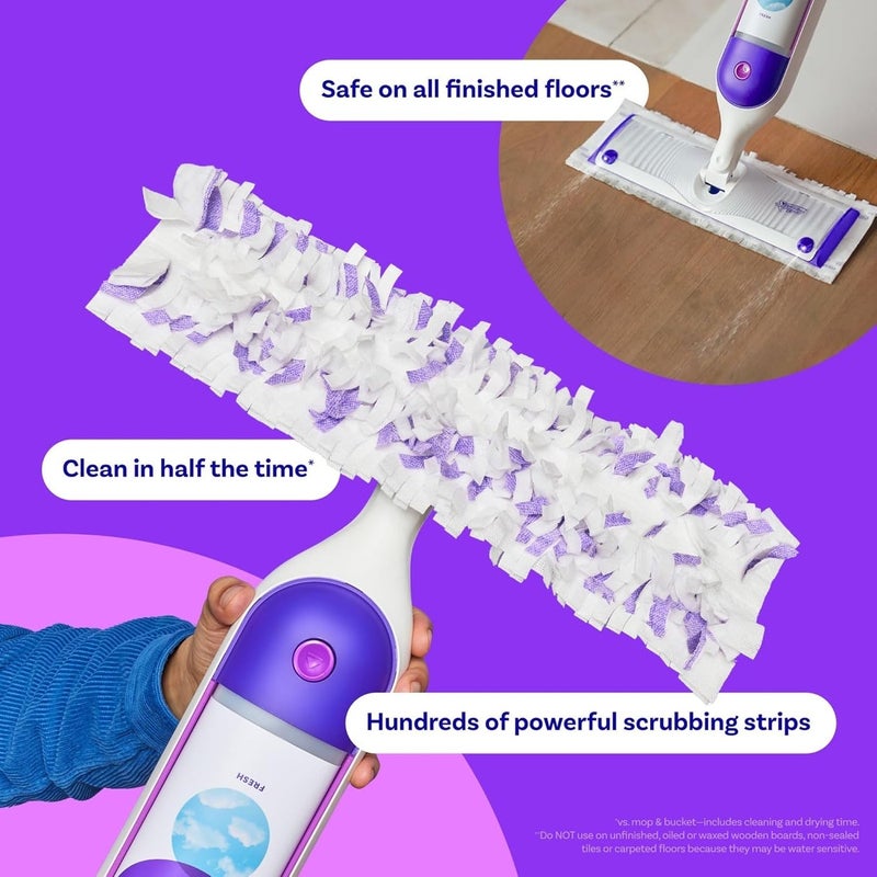 مناديل ممسحة سويفر Power Mop عدد 8 قطع | عبوات بديلة بتقنية Absorb + Lock لتنظيف الأرضيات | تمتص الأوساخ والدهون والبقع لجميع أنواع الأرضيات وتترك لمعان بدون بقايا - Image 5