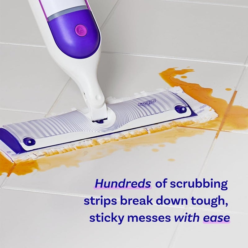 مناديل ممسحة سويفر Power Mop عدد 8 قطع | عبوات بديلة بتقنية Absorb + Lock لتنظيف الأرضيات | تمتص الأوساخ والدهون والبقع لجميع أنواع الأرضيات وتترك لمعان بدون بقايا - Image 2