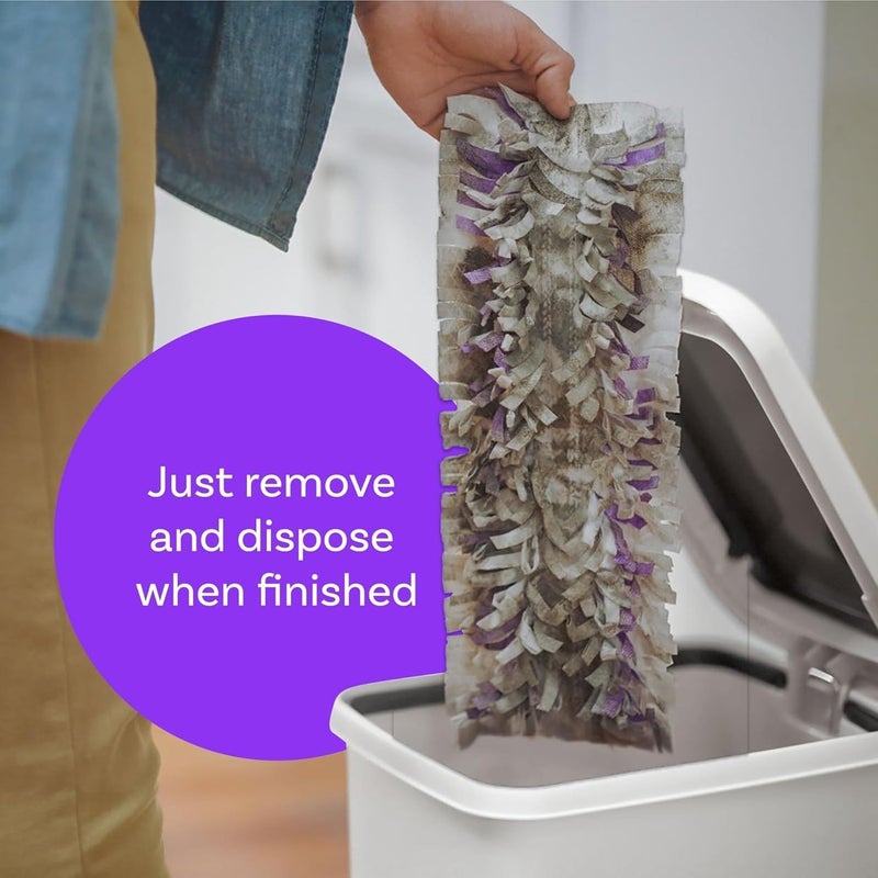 مناديل ممسحة سويفر Power Mop عدد 8 قطع | عبوات بديلة بتقنية Absorb + Lock لتنظيف الأرضيات | تمتص الأوساخ والدهون والبقع لجميع أنواع الأرضيات وتترك لمعان بدون بقايا - Image 3