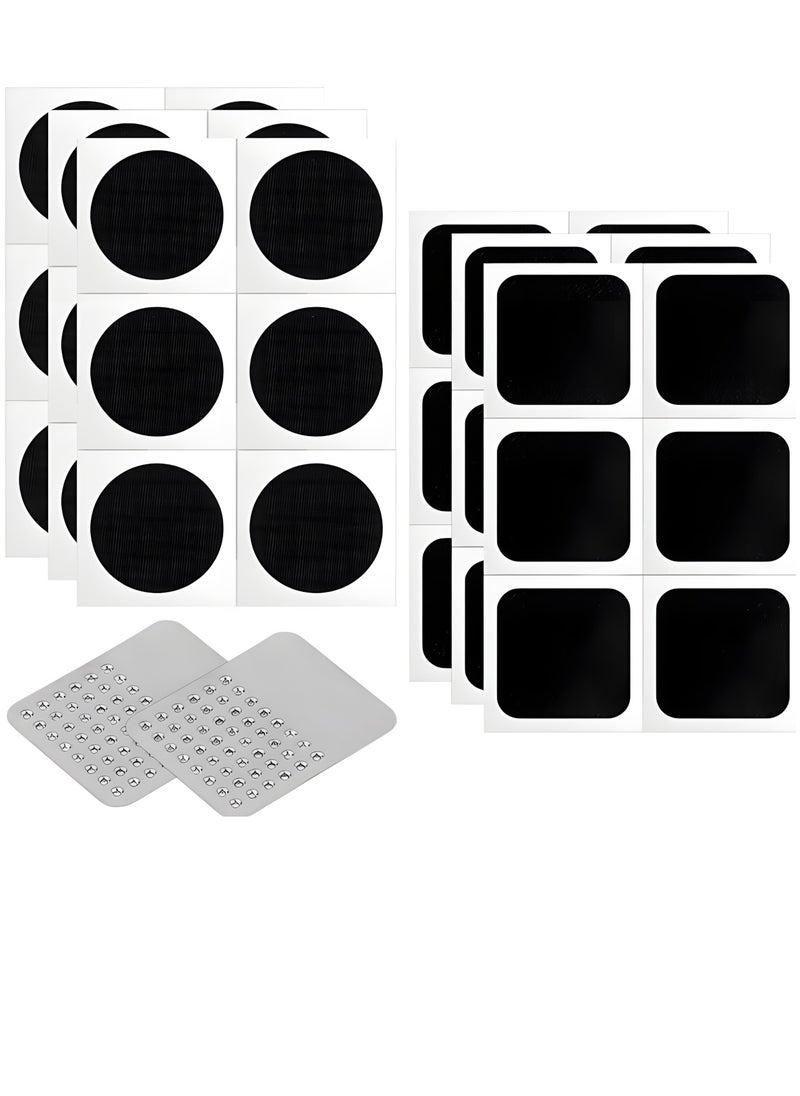 Vergali Puncture Bike Tire Repair Kit, 36pcs Tire Patches and 2pcs Metal Rasps, Bicycle Tire Repair Kit, Practical Bike Tire Patch Kit Road Bike Tire Patch Tool Easy & Quick Repair for Bicycles(38pcs )  - Image 1