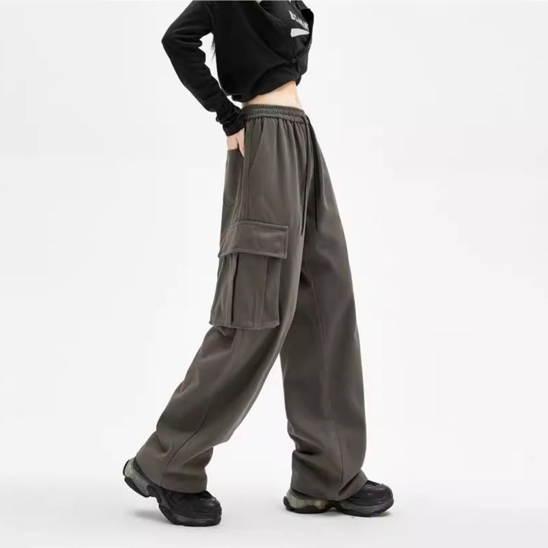 Workwear Casual Pants Men'S And Women'S Trendy Brand Loose Straight American Solid Color Simple All-Match Wide Leg Pants - Image 5