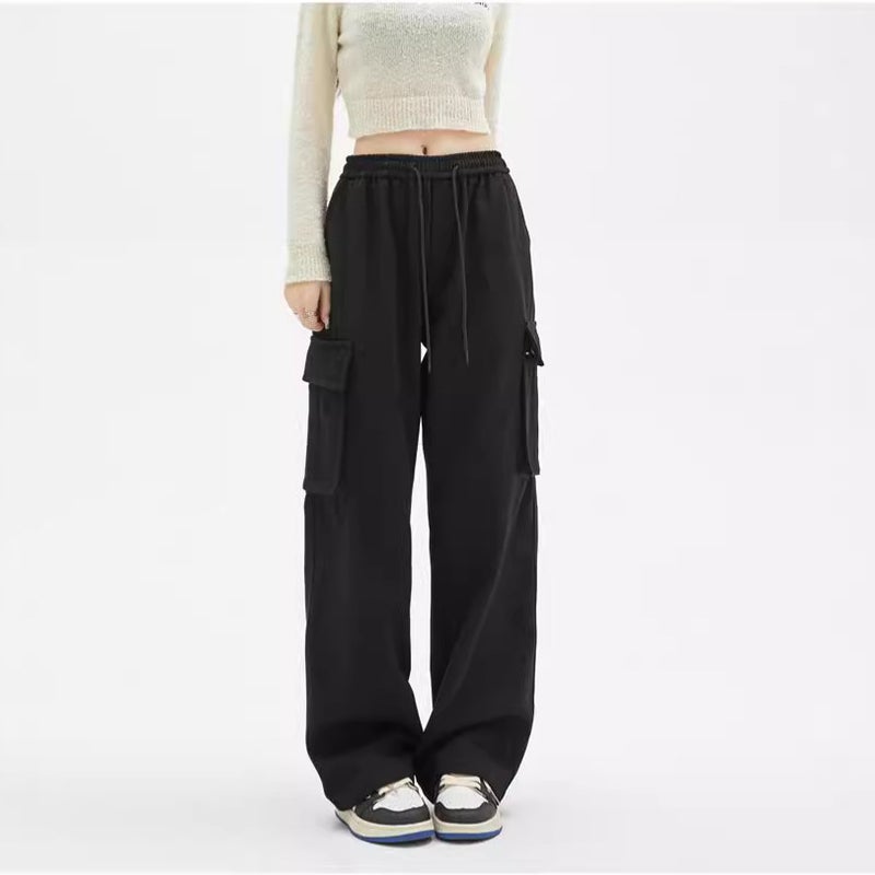 Workwear Casual Pants Men'S And Women'S Trendy Brand Loose Straight American Solid Color Simple All-Match Wide Leg Pants - Image 3
