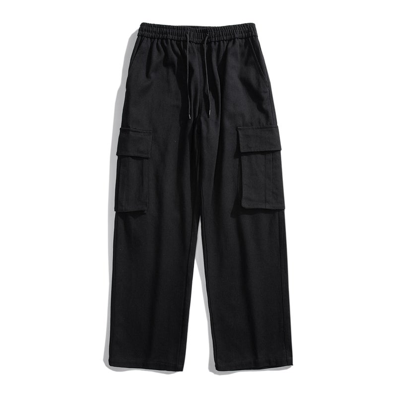 Workwear Casual Pants Men'S And Women'S Trendy Brand Loose Straight American Solid Color Simple All-Match Wide Leg Pants - Image 1