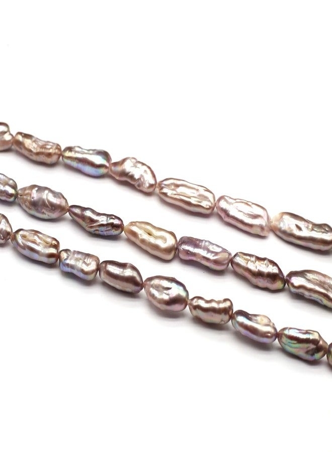 Zotoone Natural Irregular Cultured Freshwater Pearl Baroque Pearl Beads Loose Bead for DIY Women Pendants Earrings Jewelry Making 14.2 inch - Image 1