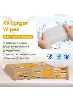 Sleepy Easy Clean Multi-Surface Cleaning Wipes And Mop Towel, Herbal Soap, Clove And Cinnamon Additive, 250 Wipes  - Image 5