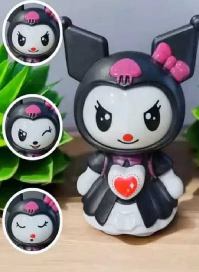 Kuromi Keychain with Changing Facial Expressions - Super Cute (Purple) - Image 2