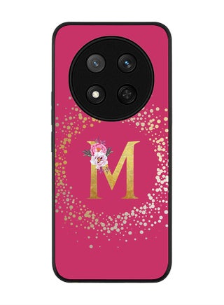 Custom Monogram Floral - M ( Deep Pink )