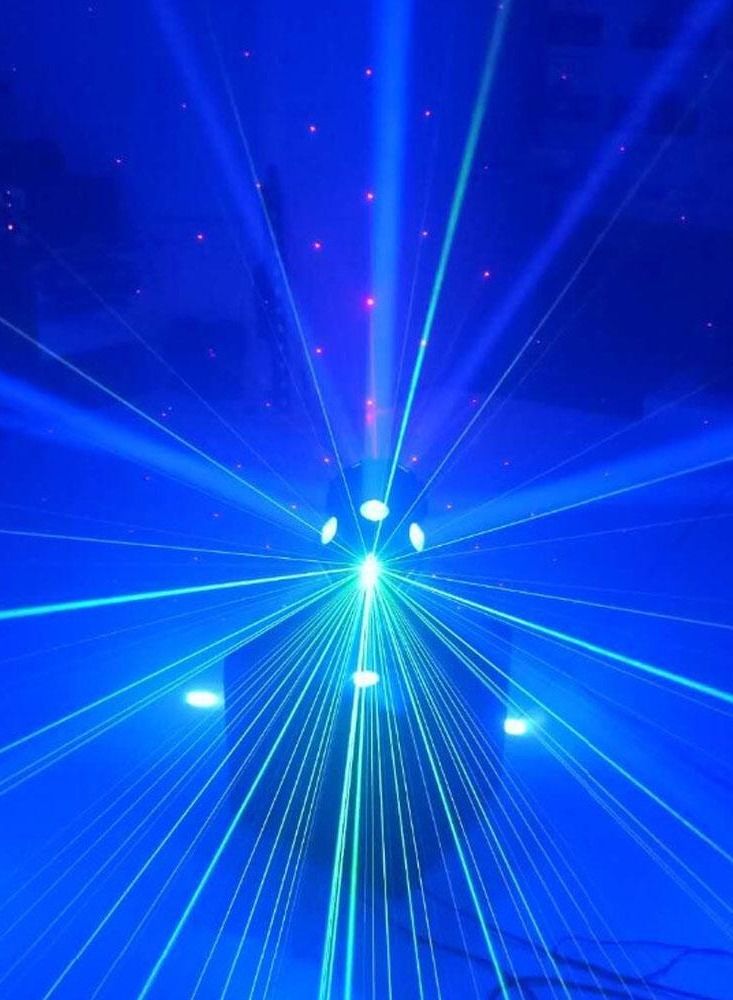 Crony 12 قطعة × 10 وات LED Super Beam Mini Moving Head Light ضوء كرة قدم مزدوج ملون RGBW للمسرح  - Image 4