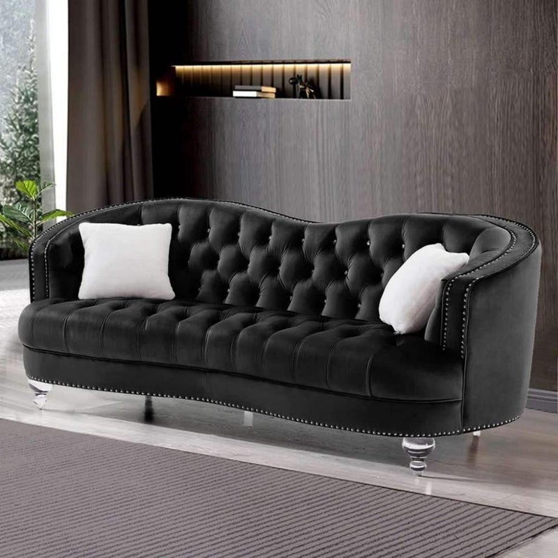 home house 4-seater sofa 250 x 85 x 93 cm - black - Image 2