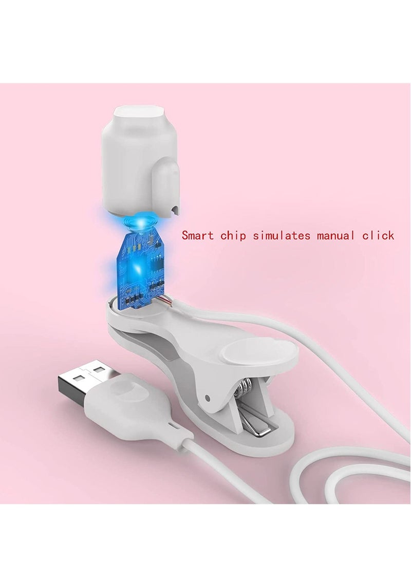 Y&D - Auto-clicker Device for Mobile Phone and Tablet Computer Screen Simulated Finger Clicking USB Simulator Gaming Shopping Giving a Like in Tiktok Lightning Deal Live Broadcasts (White) - Image 1