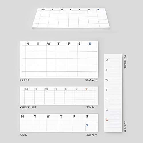 JSTORY Sticky Planner Adhesive Paper Note Columnar Scheduler Organizer to-do One Size Check List - Image 3