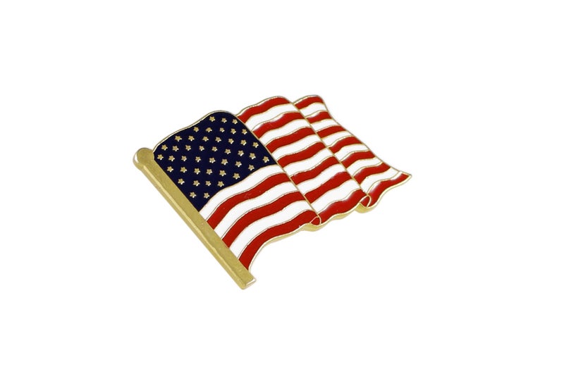 Forge American Flag Lapel Pin Proudly Made in USA (1 Piece) - Image 1