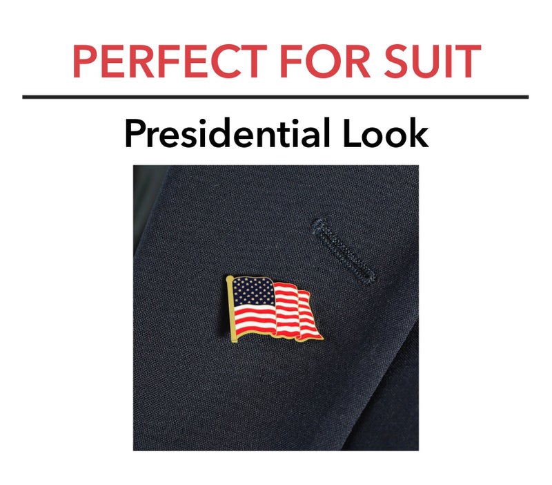Forge American Flag Lapel Pin Proudly Made in USA (1 Piece) - Image 4