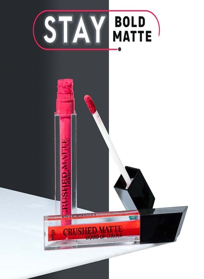 Million Colors Liquid Lipsticks for Women Crushed Matte Lipstick Liquid Waterproof, Smudge Proof, Highly Pigmented, Transfer Proof, Long Stay Upto 12 Hrs (04 ml, Bahrain 04) - Image 5
