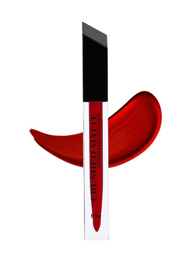 Million Colors Liquid Lipsticks for Women Crushed Matte Lipstick Liquid Waterproof, Smudge Proof, Highly Pigmented, Transfer Proof, Long Stay Upto 12 Hrs (04 ml, Bahrain 04) - Image 1
