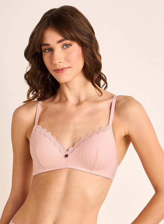 Splash FAV Polka Dot Print Bra Non Wired