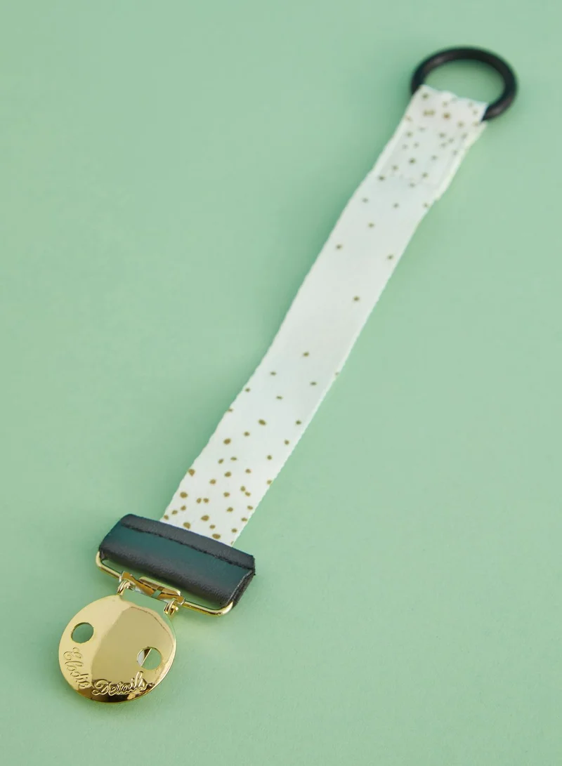 Elodie Details Pacifier Clip - Gold Shimmer