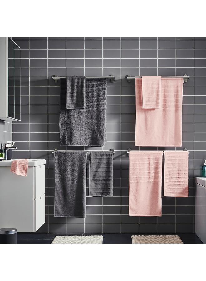 Bath sheet, dark grey, 100x150 cm  - Image 5