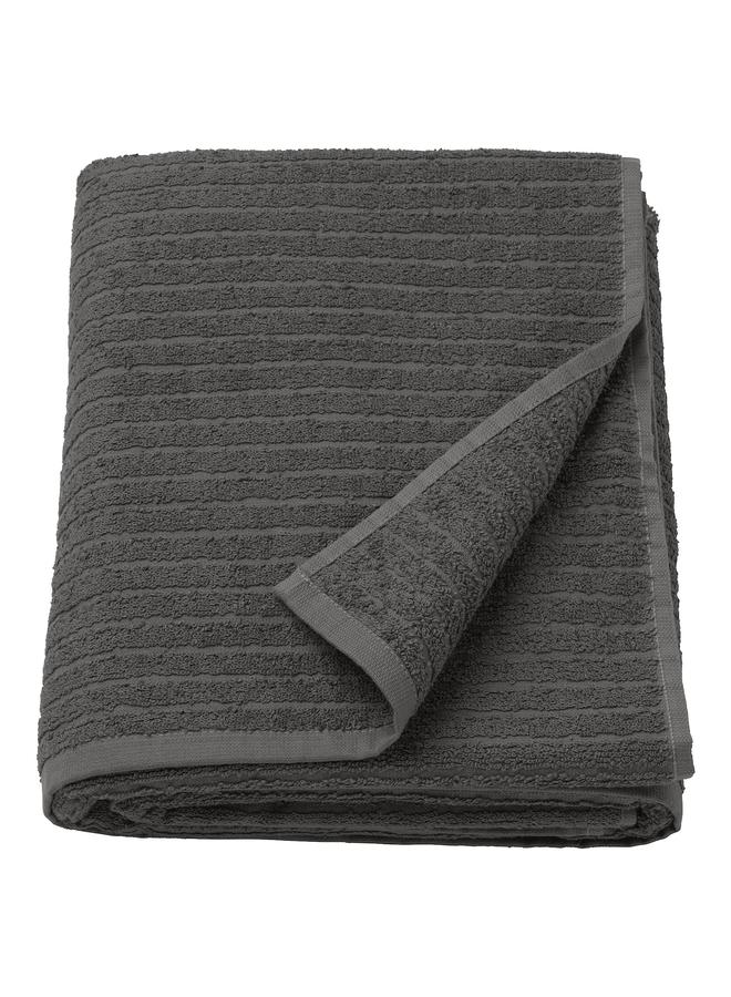 Bath sheet, dark grey, 100x150 cm  - Image 1