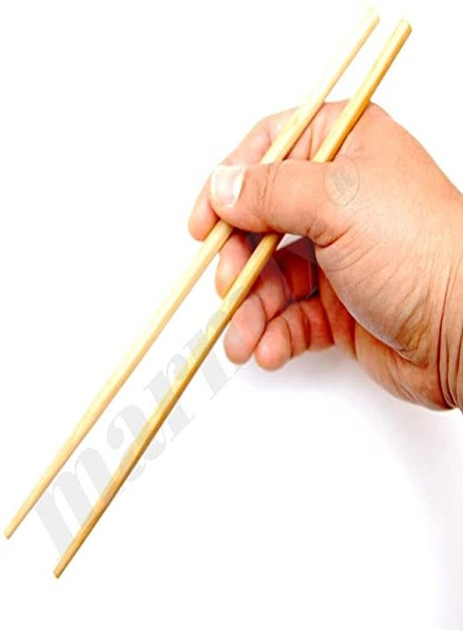 MARMIX Chopsticks Reusable Dishwasher Safe Natural Chinese Health Wooden Bamboo Chopsticks,Long 5 Pairs Wood Chopstick Sets for Restaurant Home Use Premium Material Non Slip for Eating Cooking - Image 1