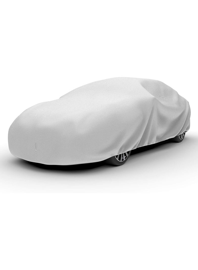 Budge Budge Lite Car Cover Dirtproof, Scratch Resistant, Breathable, Dustproof, Car Cover Fits Sedans up to 264", Gray - Image 1
