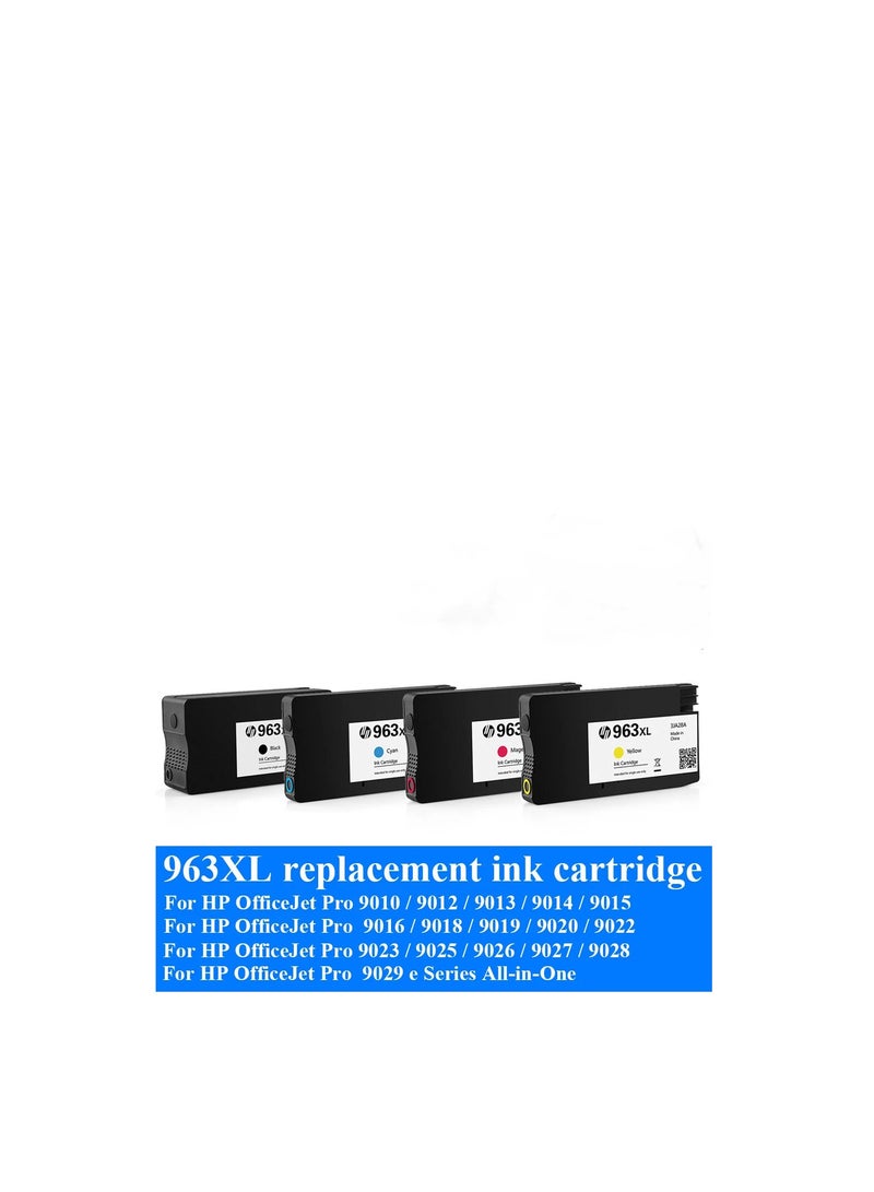 Terabyte 963XL Printer Cartridges Multipack Compatible with HP 963 Cartridges for Officejet Pro 9010 9012 9020 9013 9014 9015 9016 9018 9019 9022 9025 (Pack of 4) - Image 2