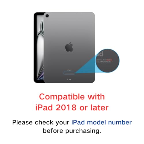 ANYQOO قلم ANYQOO للكتابة لجهاز آبل آيباد إير 11/13 بوصة M3/M2، آيباد برو 13/12.9/11 بوصة، آيباد A16/11/10/9/8/7، قلم آيباد إير الجيل 6/5/4/3، متوافق (2018-2025) مع شحن سريع - Image 2