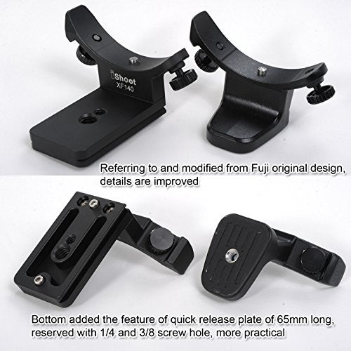 iShoot Metal Lens Collar Replacement Base Foot Stand Adapter for Fuji XF 100-400mm F4.5-5.6 R LM OIS WR Telephoto Lens Tripod Mount Ring-Bottom is Camera Quick Release Plate Feature - Image 4