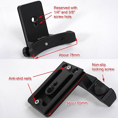 iShoot Metal Lens Collar Replacement Base Foot Stand Adapter for Fuji XF 100-400mm F4.5-5.6 R LM OIS WR Telephoto Lens Tripod Mount Ring-Bottom is Camera Quick Release Plate Feature - Image 3