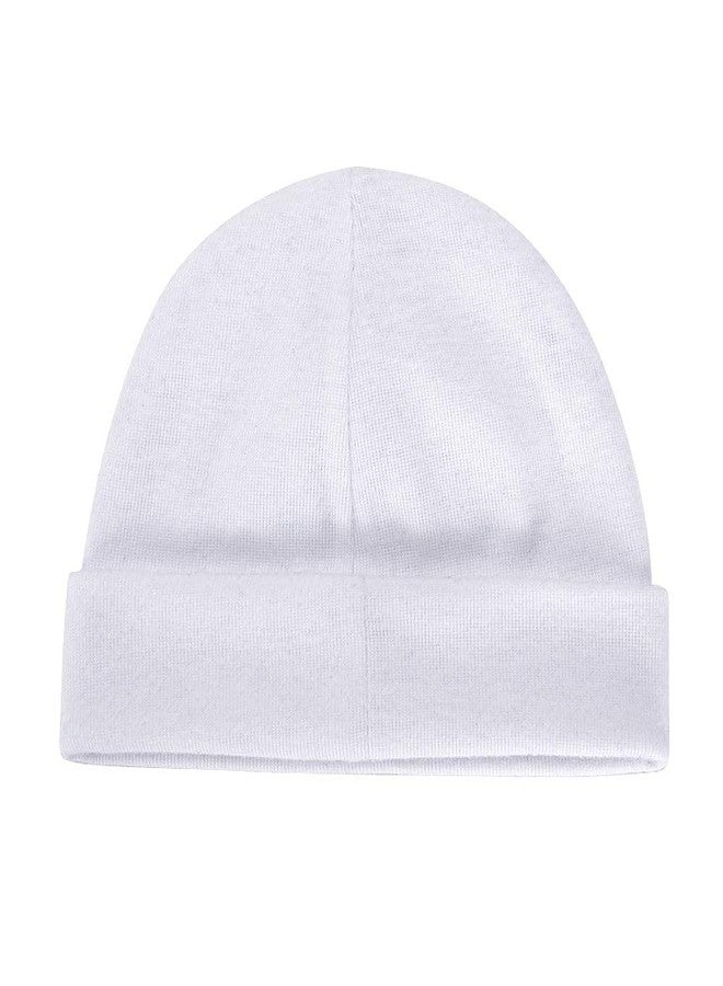 ESTAMICO Baptism Baby Girls Hat with Embroidered Cross Christening Baby Gifts Newborn Infant Beanie Hat, 6-12 Months - Image 2