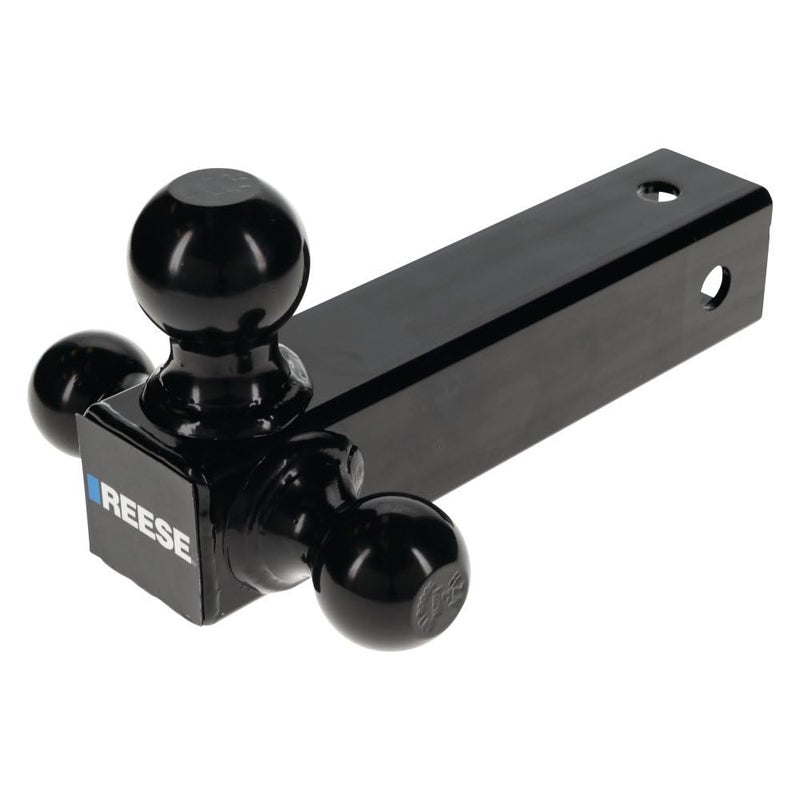REESE Towpower 7068820 TriBall Trailer Hitch Ball Mount 178 Inch 2 Inch 2516 Inch Trailer Hitch Balls Fits 212 Inch Square Receiver 14000 lbs Capacity