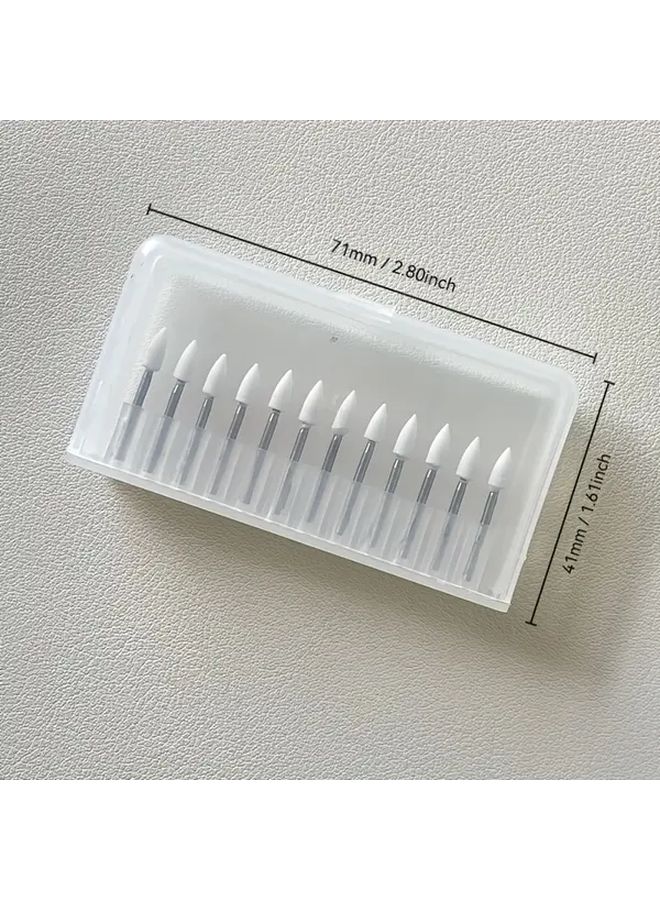 FL2 Model 12pcs White Sandstone Polishing Grinding Heads For Composite Resin And Porcelain - Image 4