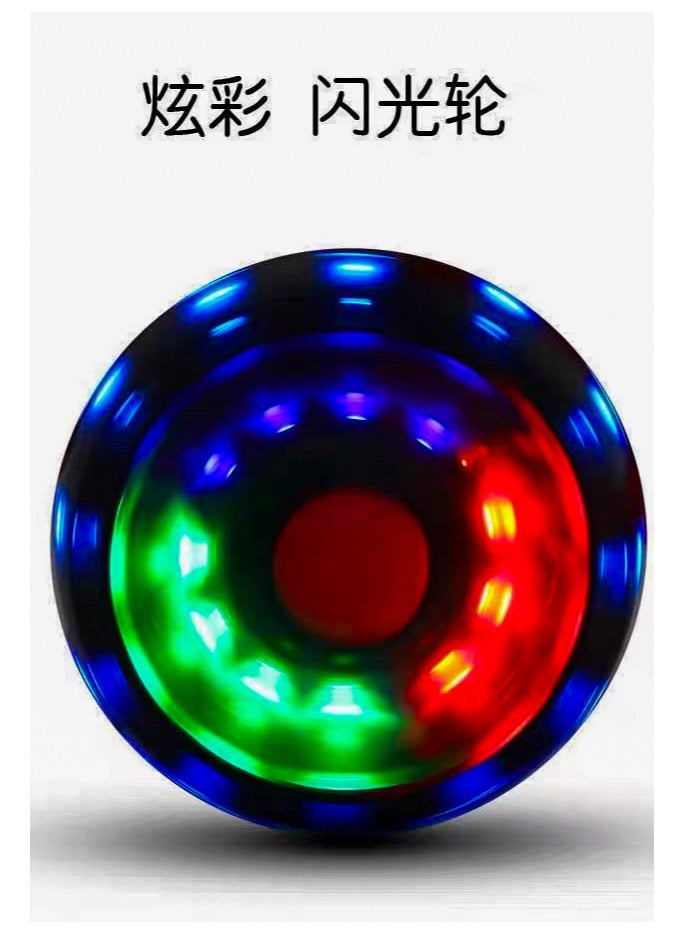 سكوتر للاطفال عالي الجوده بثلاث عجلات ودواسة كبيرة قابل للطي مصنوع من البولي يوريثين بارتفاع للتعديل باضاءة LED افضل هدية سن 3 الى 12 سنة احمر طفل هيكل يحتوي على الألومنيوم - Image 3