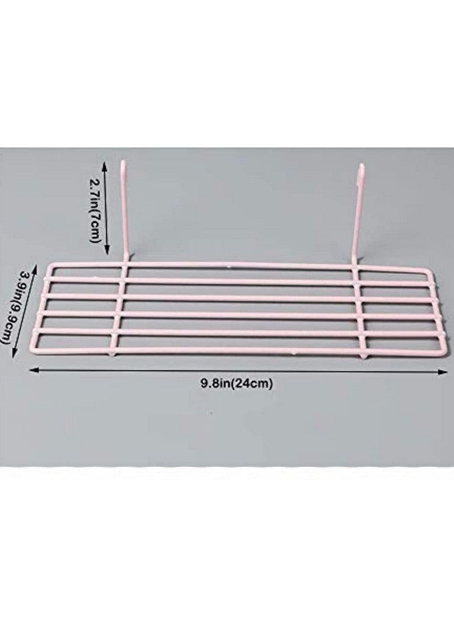 PIKIFY Wall Decoration Grid Clip Holder Photo Frames (85x55 cm- 1x Frame + 1x Basket + 1x Tray) [Made in India] (Pink), Others - Image 4