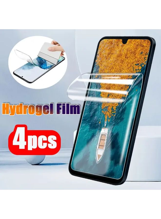 Samsung Galaxy A55 Full Screen Hydrogel Film 4 Pack HD View Fingerprint Unlock Anti Fingerprint - Image 1