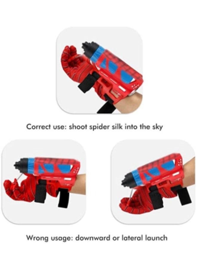 Toys for Boys Girls Spider Web Shooter, Shooting Spiderman Gloves Launcher, Costume Spider Cosplay Toys Set for 3 4 5 6 7 8+ Kids Great Gift, 2 Bottles Of Silk Jars - Image 5