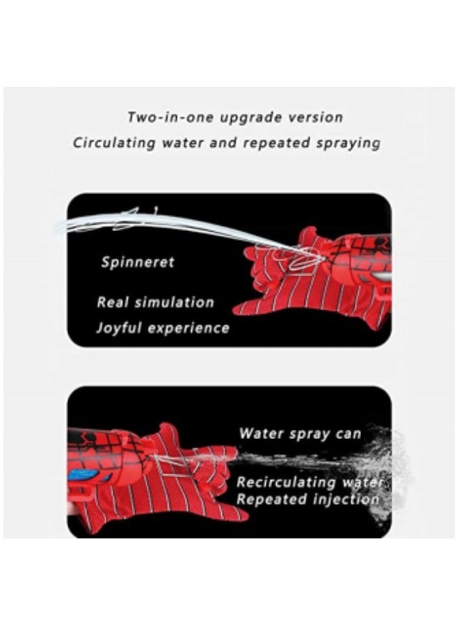 Toys for Boys Girls Spider Web Shooter, Shooting Spiderman Gloves Launcher, Costume Spider Cosplay Toys Set for 3 4 5 6 7 8+ Kids Great Gift, 2 Bottles Of Silk Jars - Image 3