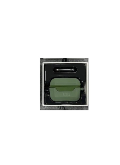 Ecosystem Compatible with AirPod Pro 2 2022 Case Full-Body Protective Soft-Touch Hard Case with Detachable Carabiner, Standard Issue Hard Case (Green)