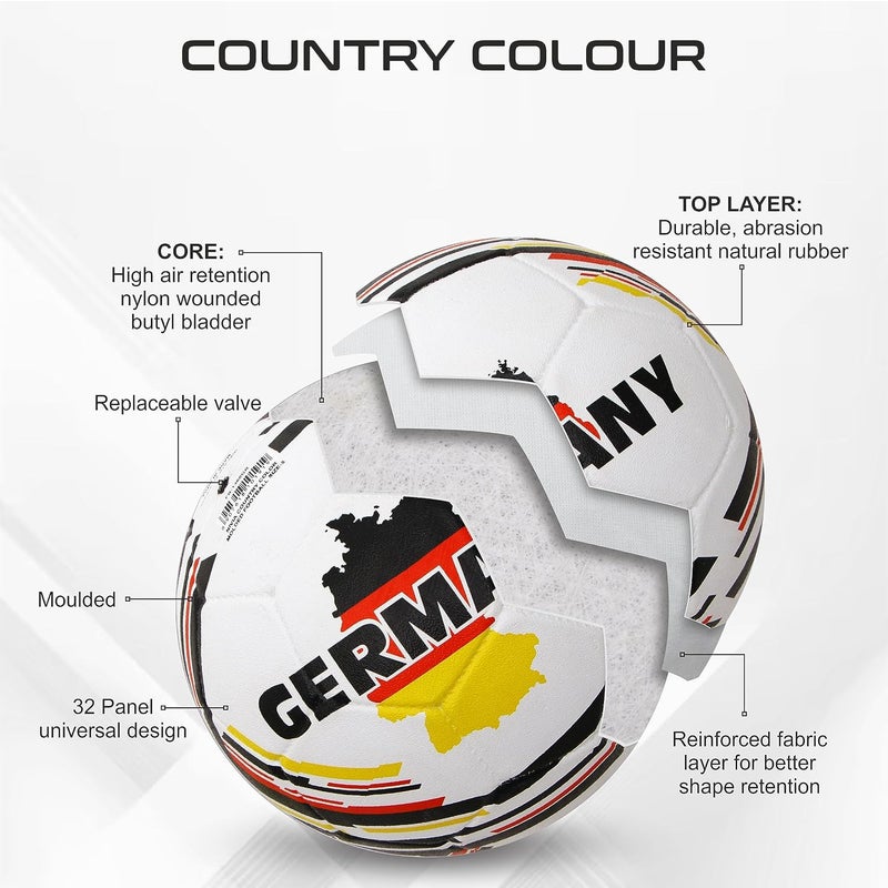 Nivia Country Colour Germany Football Size 5 - Image 2