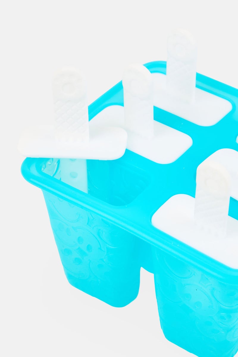 COOK WITH COLOR 6 Cavity Silicone Ice Pop Molds, Blue - Image 3