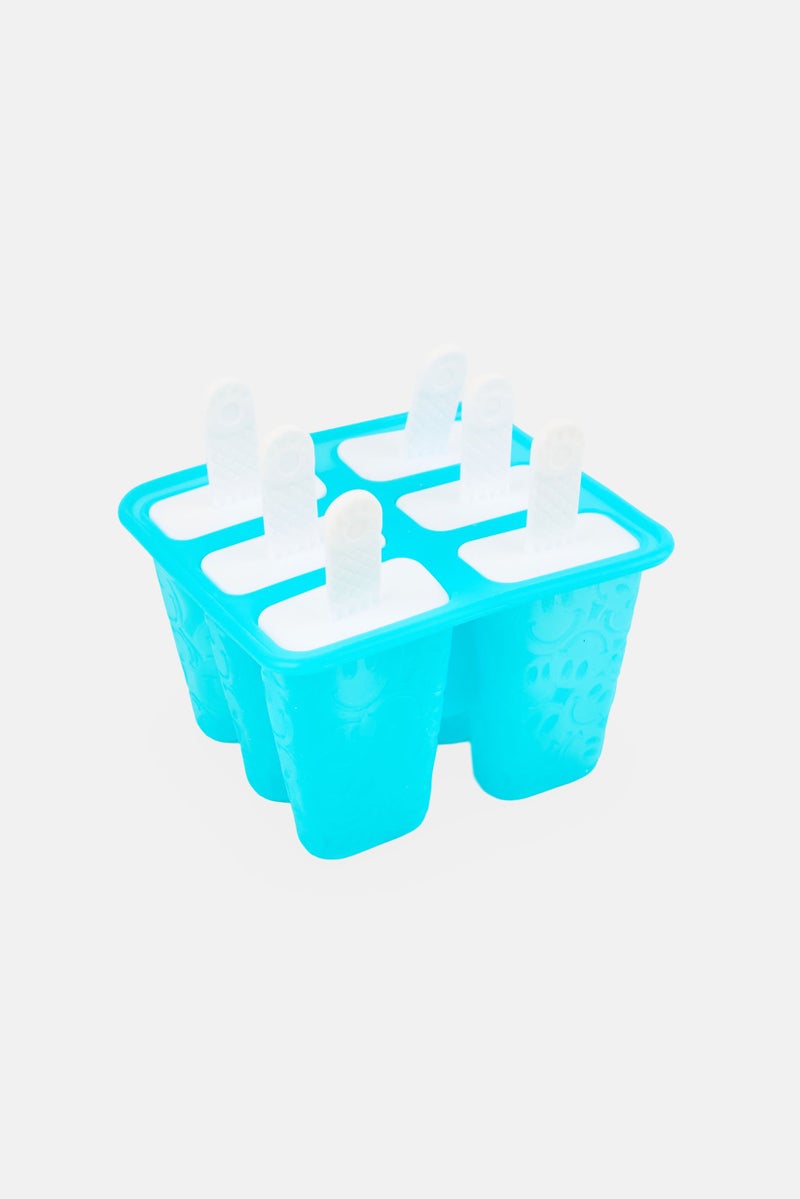 COOK WITH COLOR 6 Cavity Silicone Ice Pop Molds, Blue - Image 1