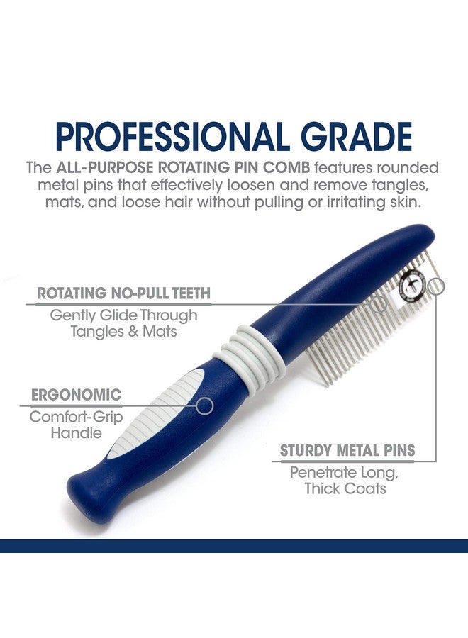 Four Paws Magic Coat Professional Series All-Purpose Rotating Pin Comb for Dogs - Image 2