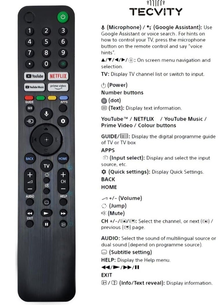 RMF-TX520P Bluetooth Remote Control with Voice Function - Image 4