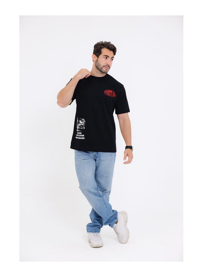 WHITE RABBIT "Posty Co. F-Trillion"Comfy Round Neck T-shirt - Image 5