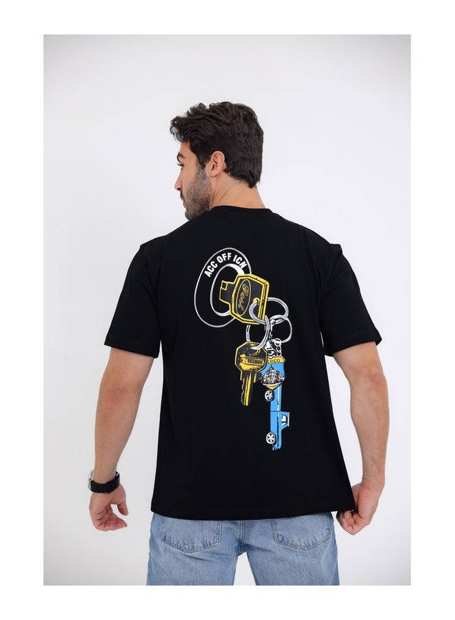 WHITE RABBIT "Posty Co. F-Trillion"Comfy Round Neck T-shirt - Image 2
