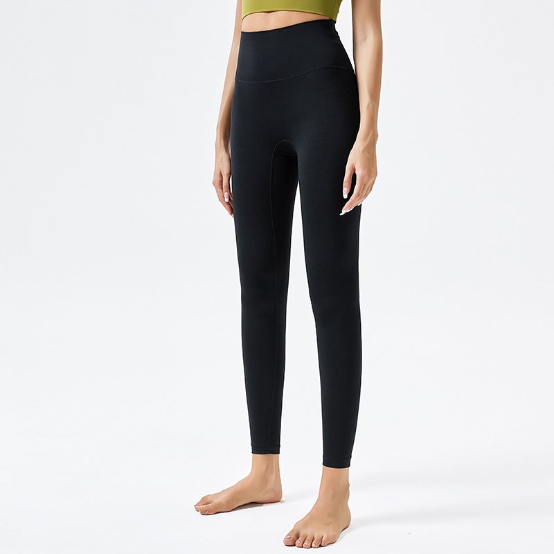 [Strict Selection] Naked Yoga Pants Tight Fitness High Waist Hip Pocket No Embarrassment Line Yoga Pants Children - Image 1
